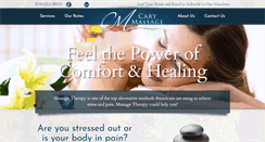 Desktop Screenshot of carymassagetherapy.com